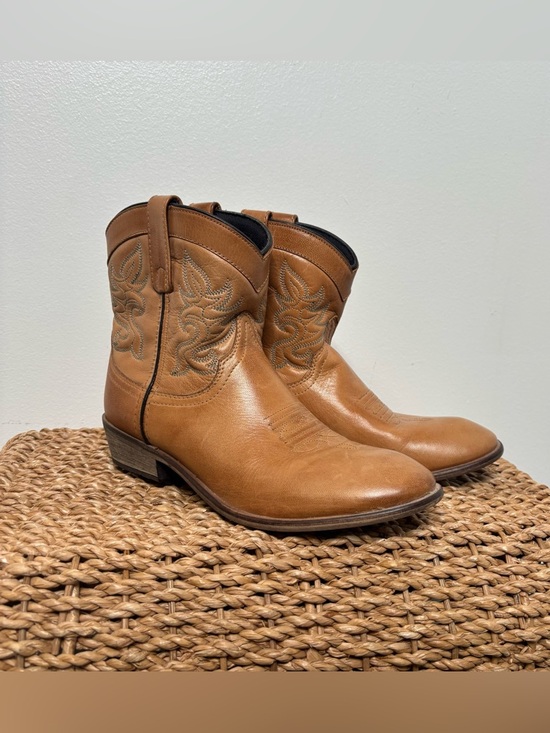 dingo Shoes - Dingo Boots Women’s 9 Leather Ankle Slip On Cowboy Western Tan Brown